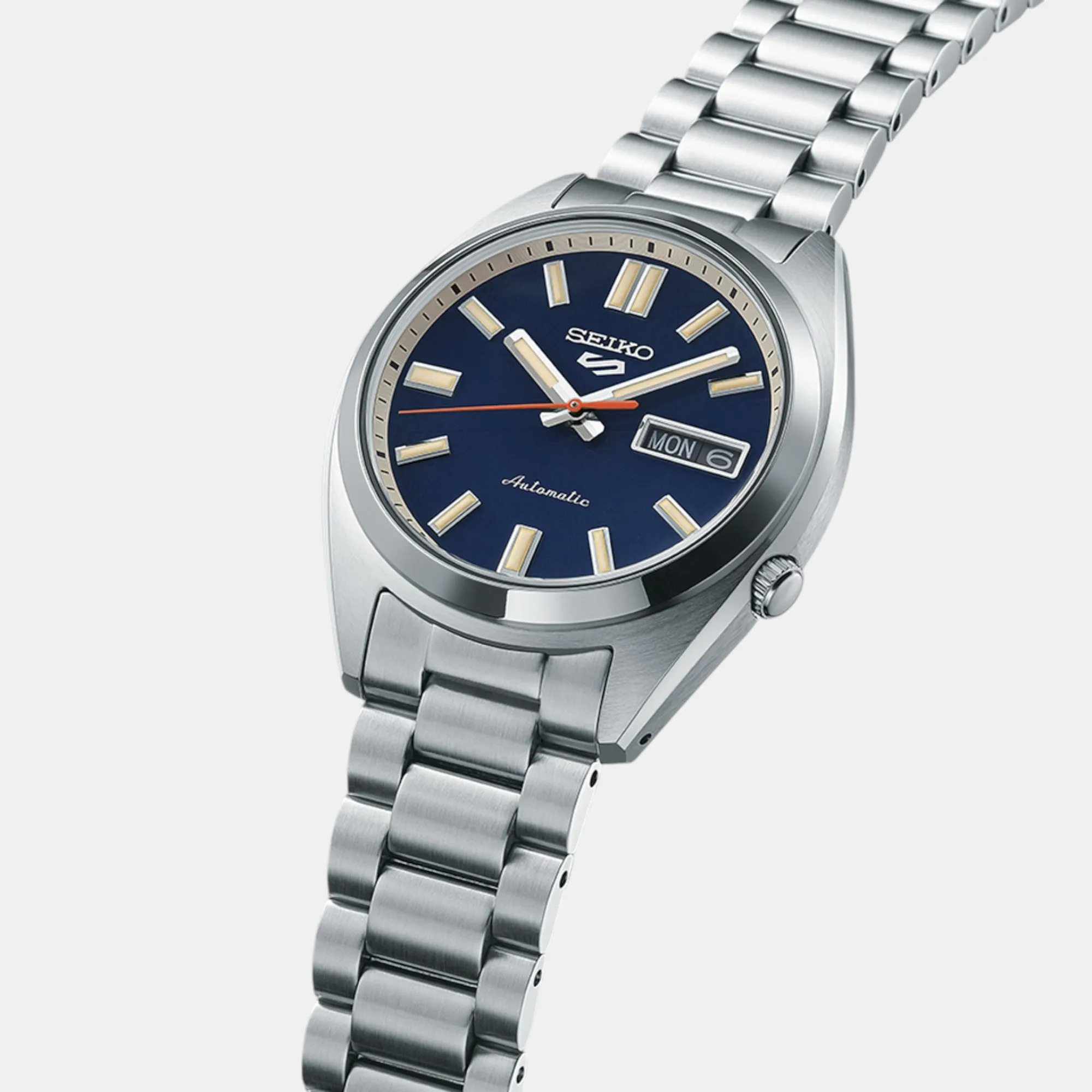 5 Sports Automatic Men Blue Dial Analog Stainless Steel Watch SRPK87K1