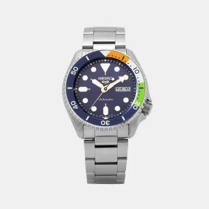 5 Sports Men Automatic Black Dial Analog Stainless Steel Watch SRPK81K1