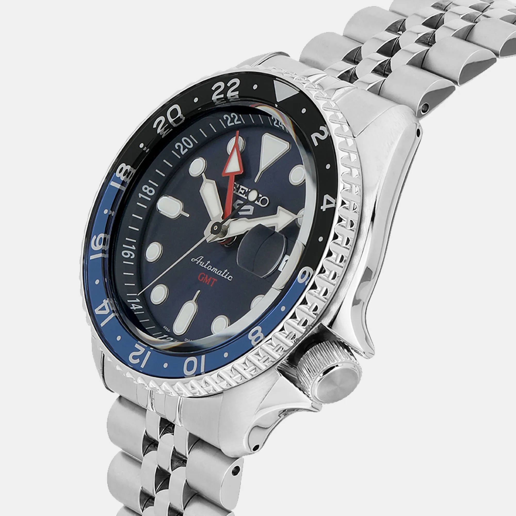 5 Sports Men Automatic Blue Dial Analog Stainless Steel Watch SSK003K1