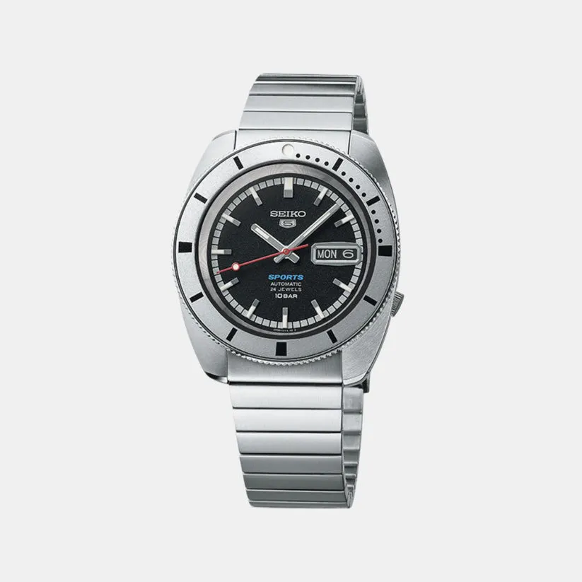 5 Sports Pepper Black 1968 Recreation Limited Edition Men Automatic Black Dial Analog Stainless Steel Watch SRPL05K1