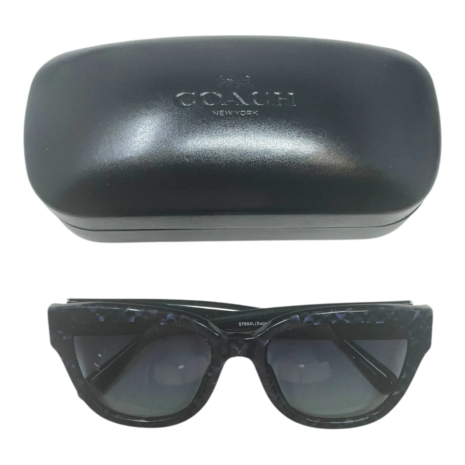 57645L Signature Sapphire Pearl Sunglasses Designer By Coach coach