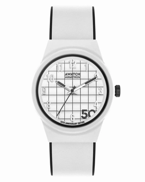 A-Watch? | 35.5mm, Black with White