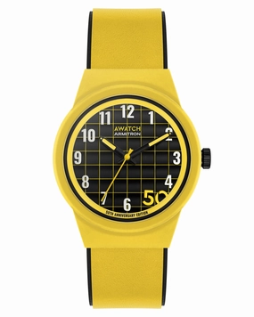 A-Watch? | 35.5mm, Yellow with Black