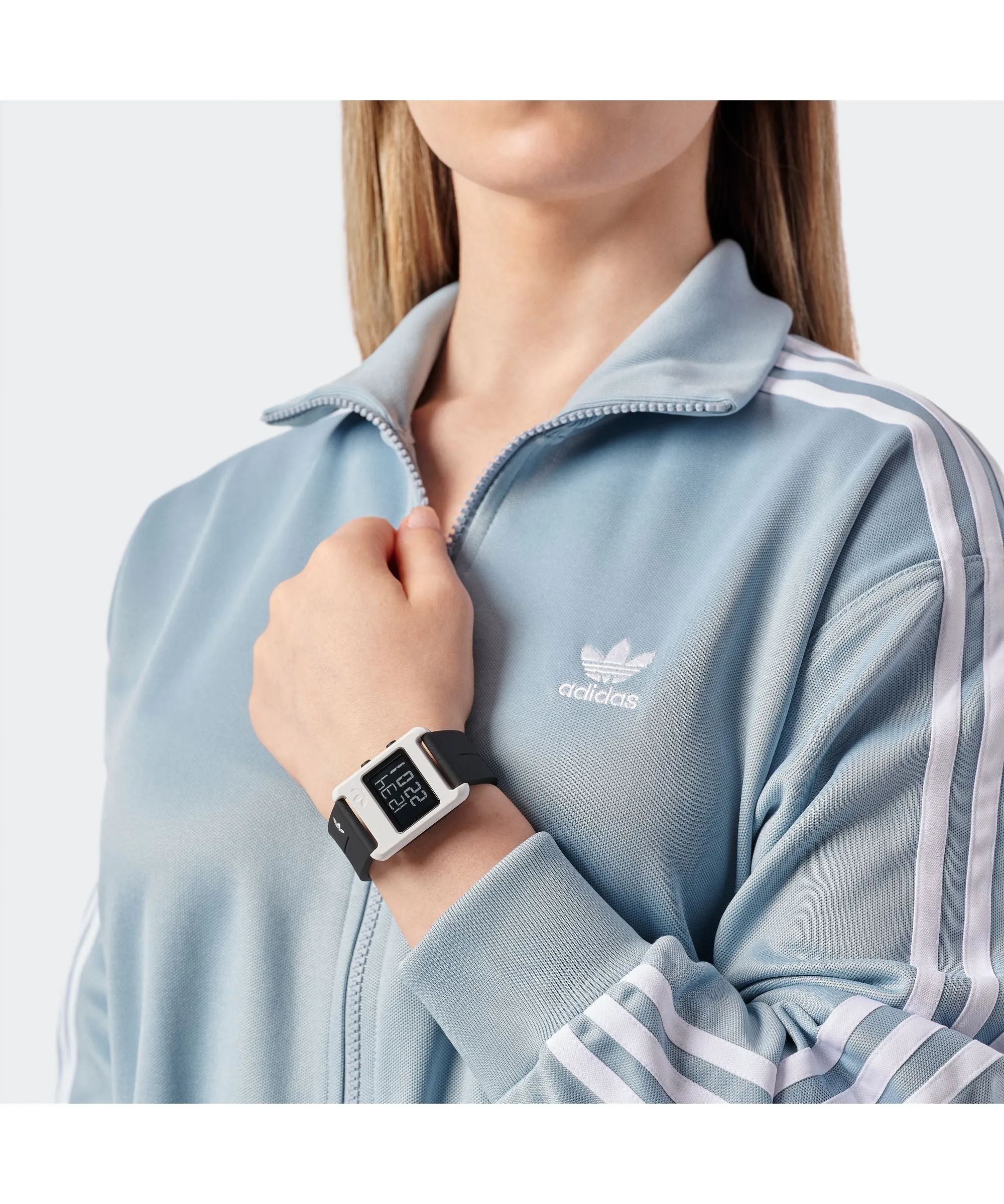 Adidas Originals Retro Pop One Black Silicone Strap Watch AOST23567
