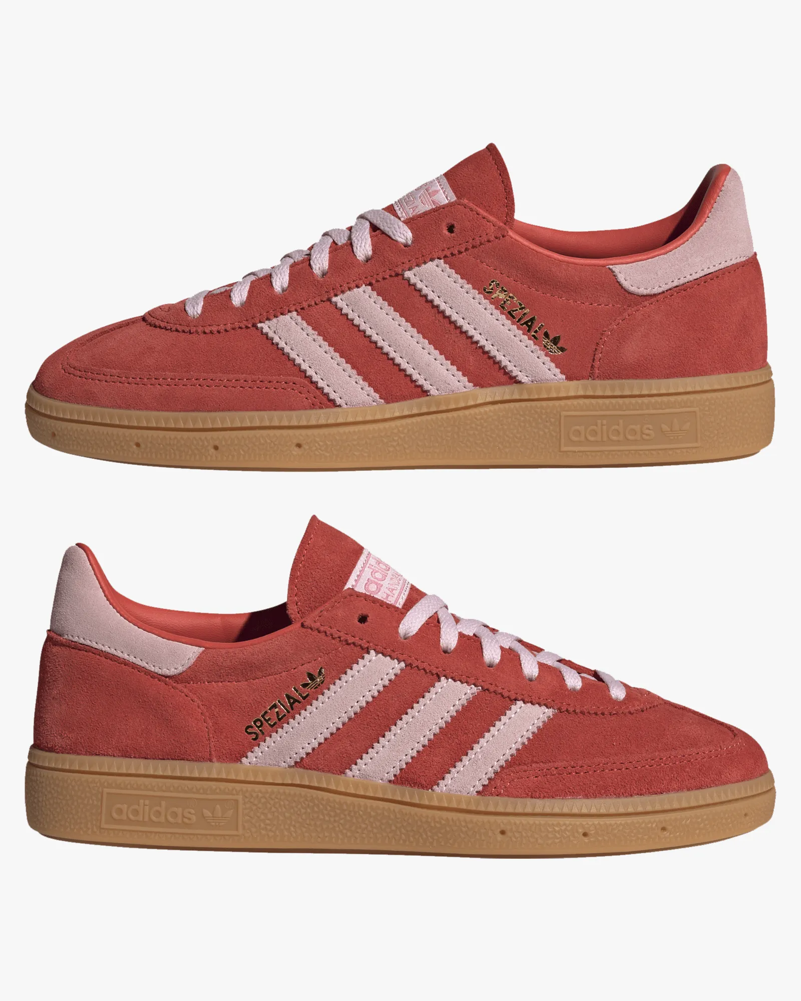 Adidas Womens Handball Spezial - Bright Red / Clear Pink / Gum