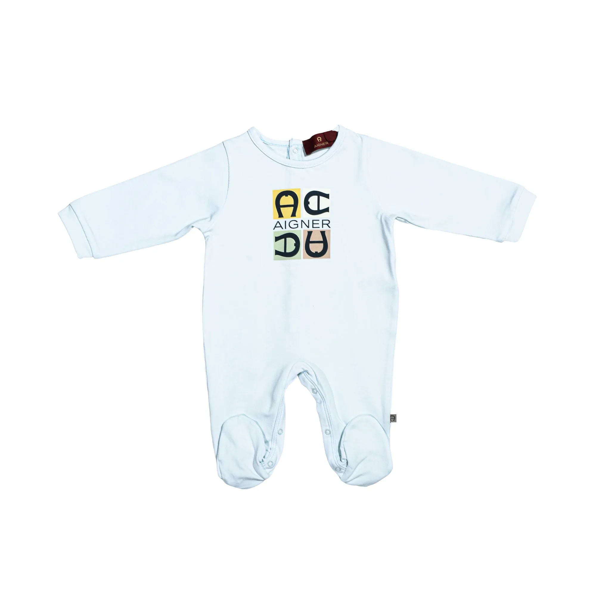 Aigner Kids New Born Boy's Blue  Sleepsuit Set