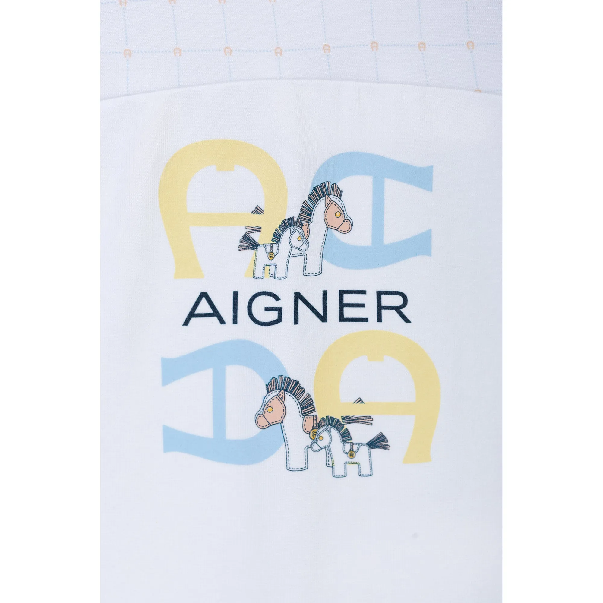 Aigner Kids New Born White Boy's Sleepsuit