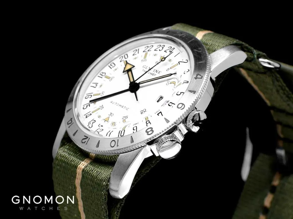 Airman ??The Chief?? GMT White - Military Nylon Strap Ref. GL0473