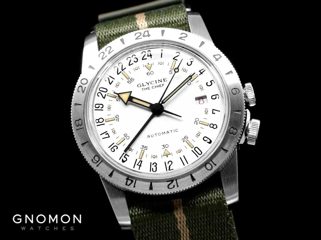Airman ??The Chief?? GMT White - Military Nylon Strap Ref. GL0473