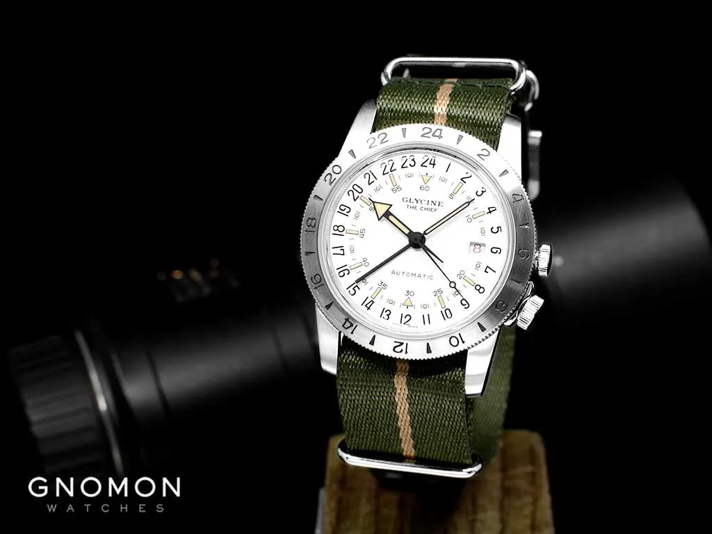 Airman ??The Chief?? GMT White - Military Nylon Strap Ref. GL0473