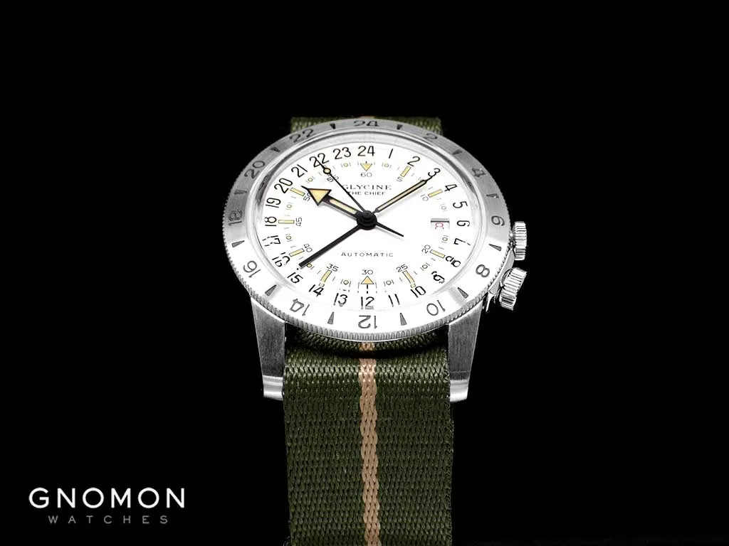 Airman ??The Chief?? GMT White - Military Nylon Strap Ref. GL0473