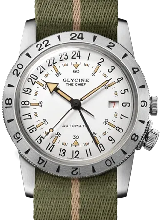 Airman ??The Chief?? GMT White - Military Nylon Strap Ref. GL0473
