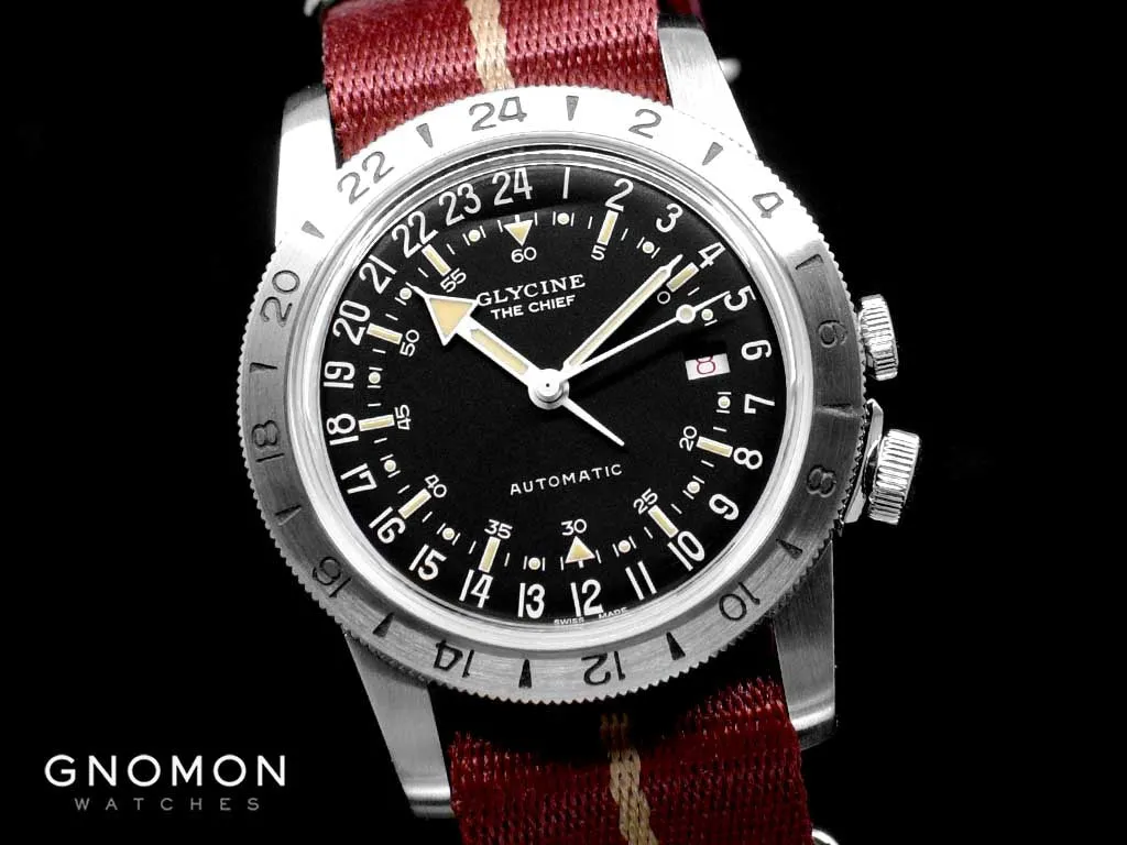 Airman ??The Chief?? Purist Black - Military Nylon Strap Ref. GL0474
