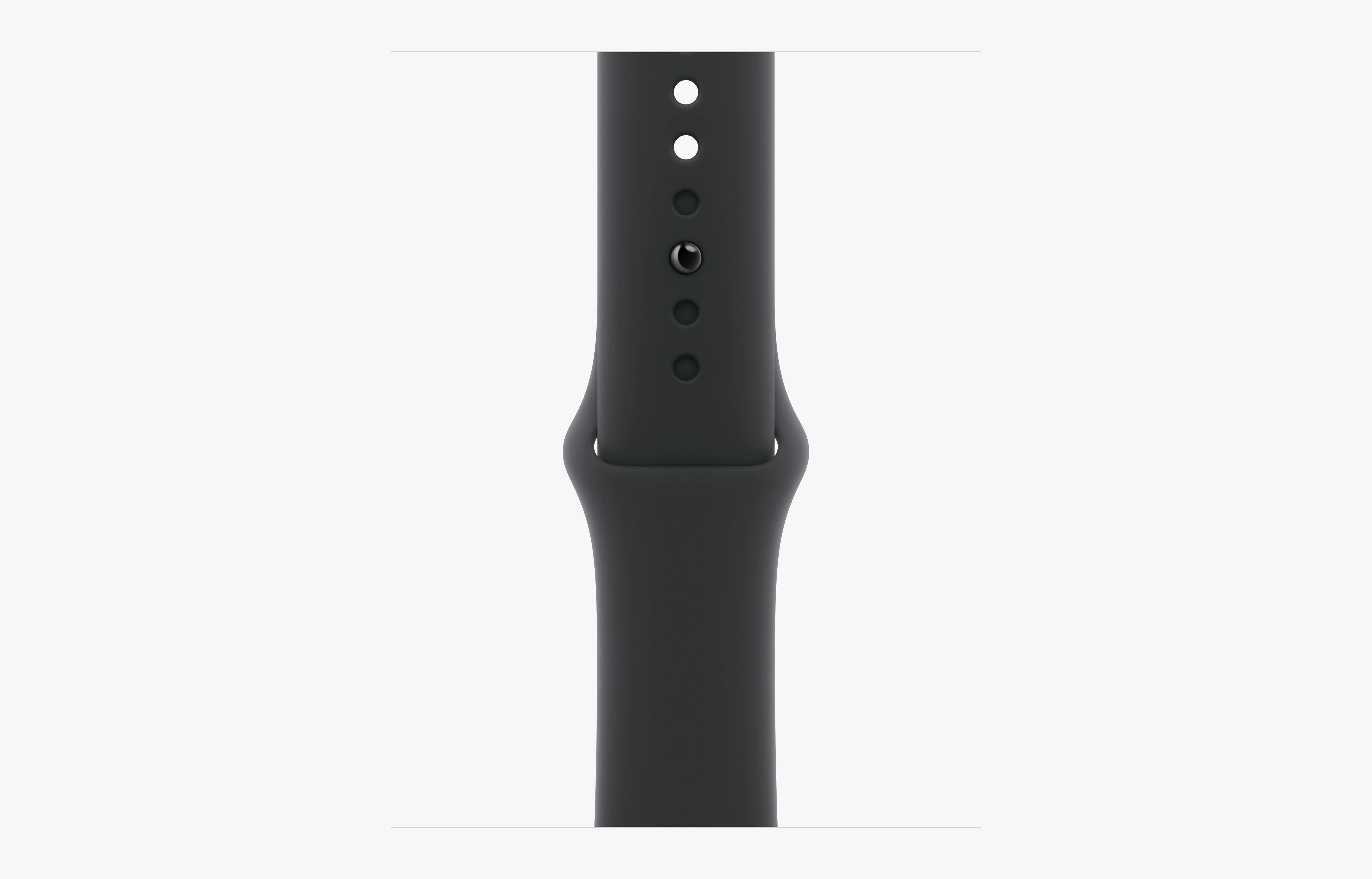 Apple Watch Series 10 GPS 42Mm Jet Black Aluminium Case, Black Sport Band, M/L