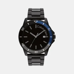 Aqueous Men Black Analog Stainless Steel Watch 25200382