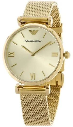 Armani Elegance Retro Gold Ladies Watch AR1957