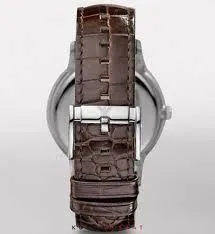 Armani Emporio Men's Brown Leather Swiss Quartz Watch AR2413