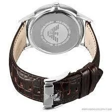 Armani Emporio Men's Brown Leather Swiss Quartz Watch AR2413