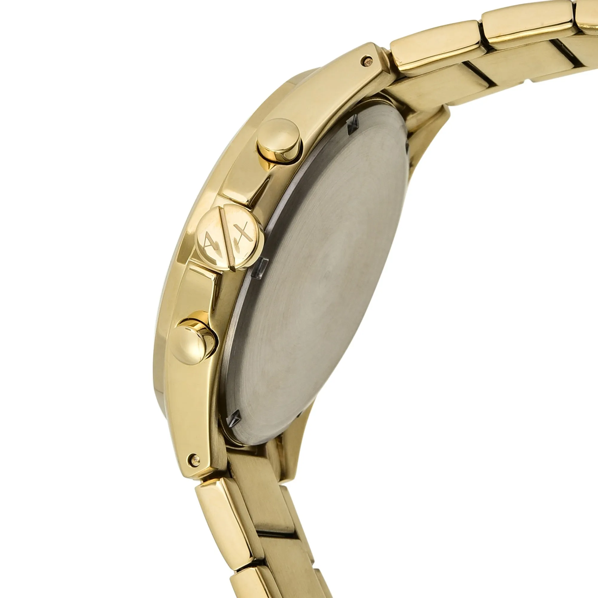 Armani Luxurious Gold Chronograph Black Dial Watch for Men AX2611