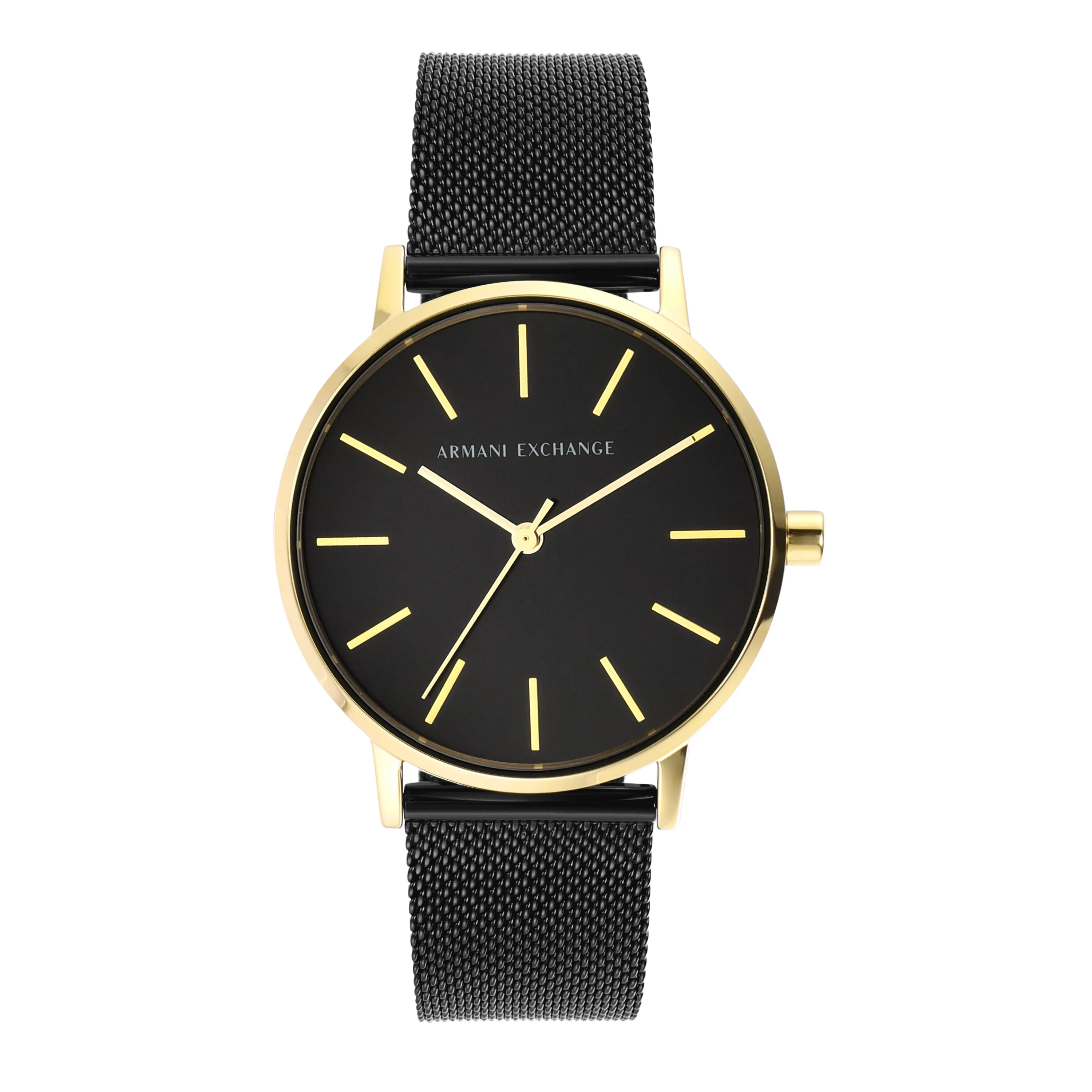 Armani Sophisticated Black Mesh Wristwatch for Modern Elegance AX5548