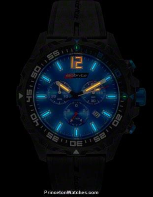 ArmourLite IsoBrite T100 Chronograph Series - Blue Dial - Rubber Strap