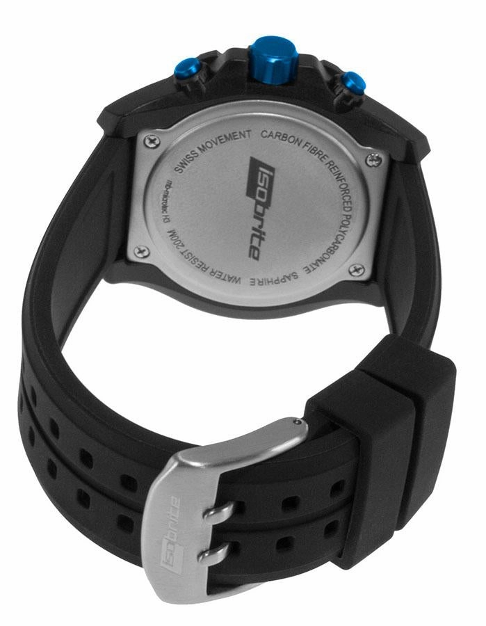 ArmourLite IsoBrite T100 Chronograph Series - Blue Dial - Rubber Strap