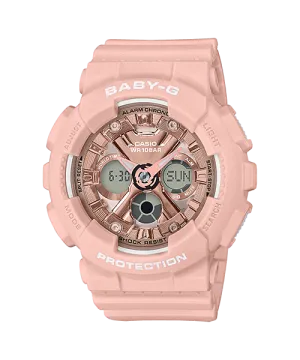 Baby-G Analogue Digital Pink Resin Band Watch BA130-4A