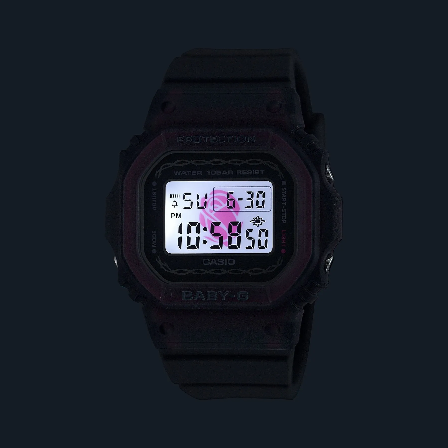Baby G BGD-565 Series Black Resin Band Watch BGD565RS-8D