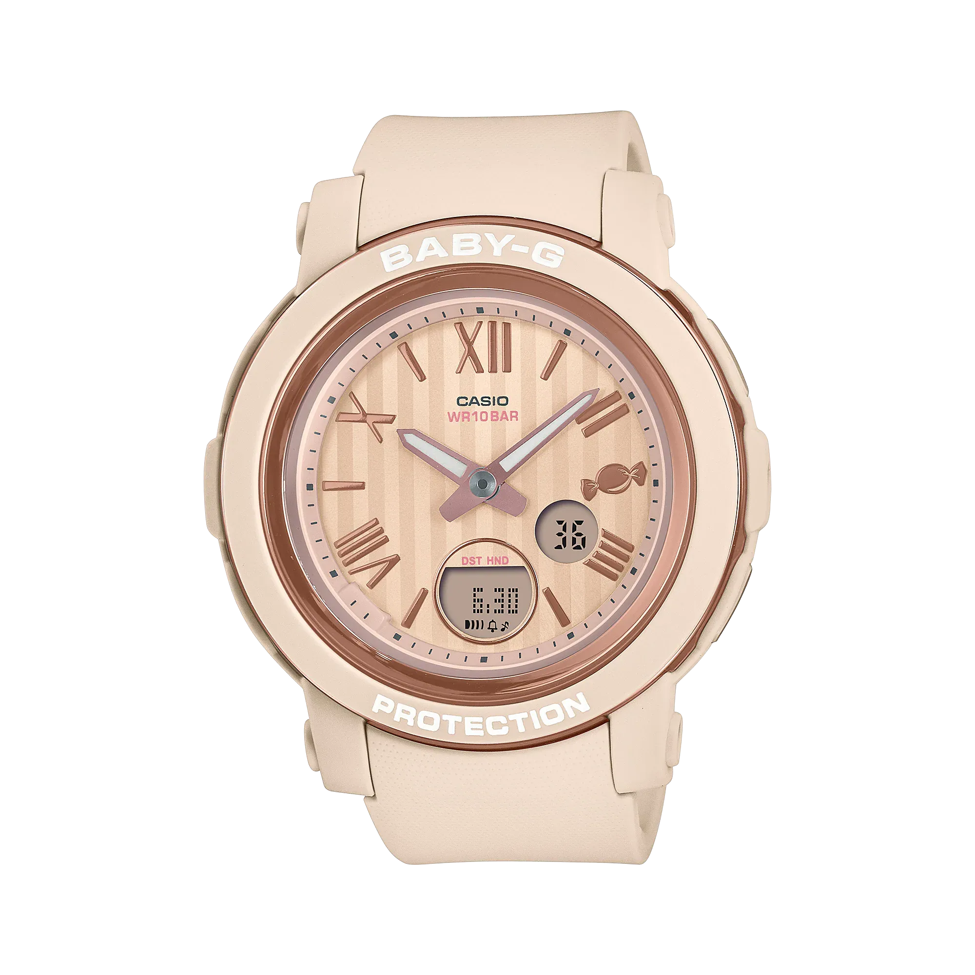 Baby-G Digital Analog Beige  Resin Band Watch BGA290SW-4A