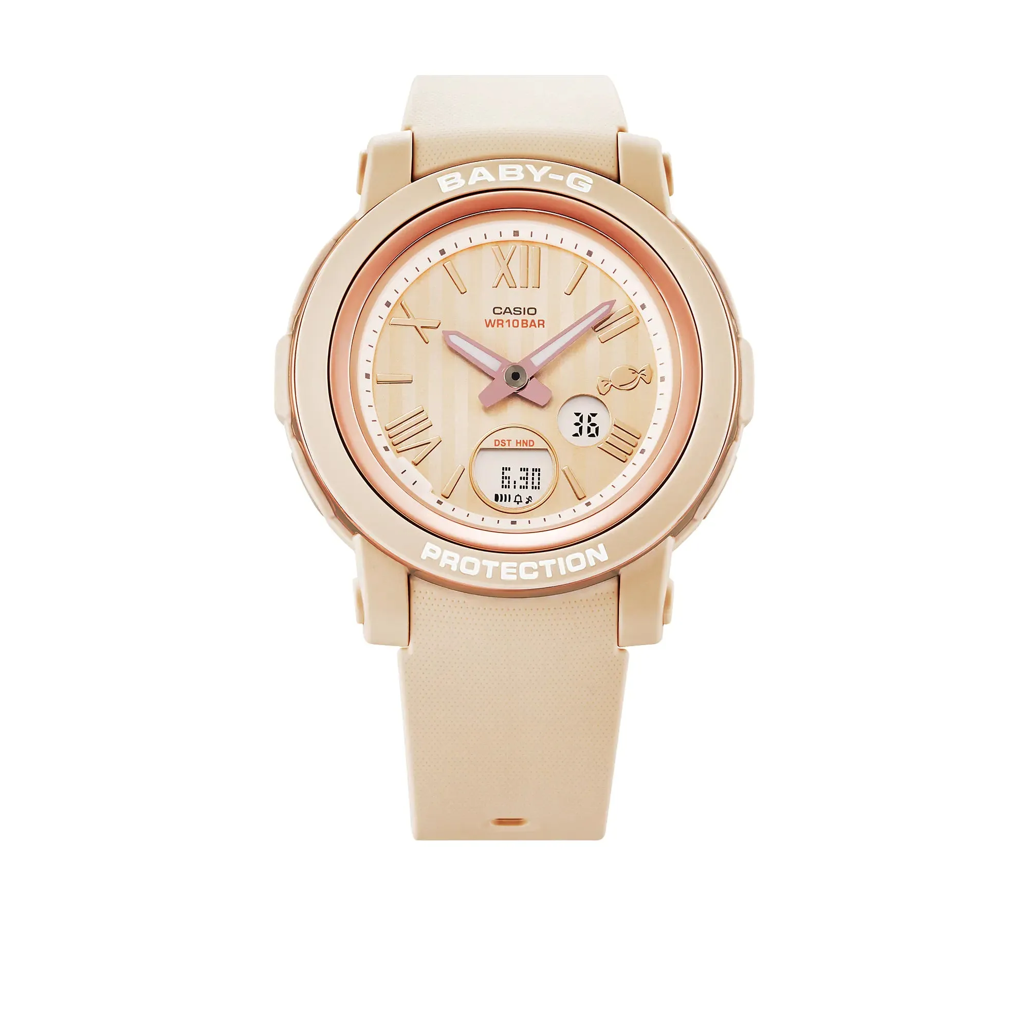 Baby-G Digital Analog Beige  Resin Band Watch BGA290SW-4A