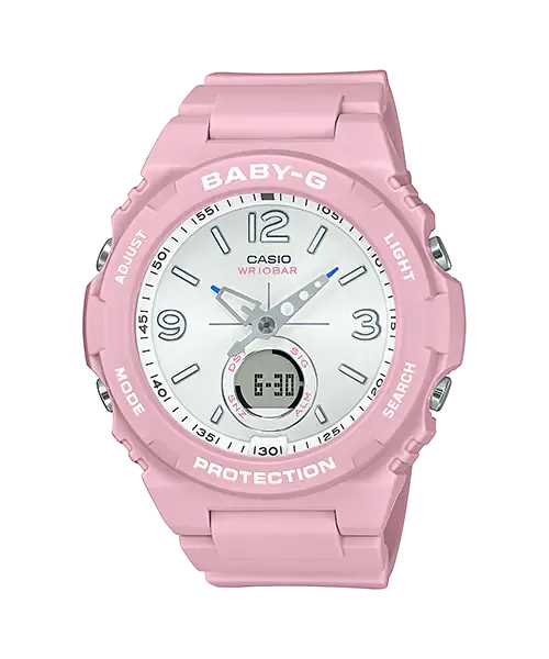 Baby-G Digital Analog Pink Resin Band Watch BGA260SC-4A