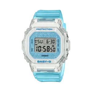 Baby-G Digital Glitter Blue Transparent Resin Band Watch BGD565GC-2D