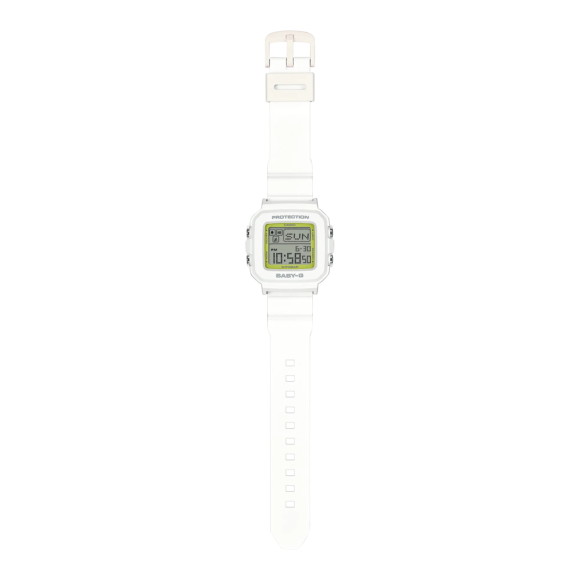 Baby-G Digital Holder Set White Resin Band Watch BGD10K-7D