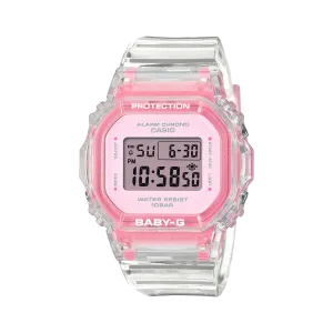 Baby-G Pink Dial Transparent Resin Band Watch BGD565SJ-7D