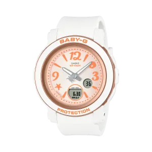 Baby-G Pink Dial White Resin Band Watch BGA290US-4A