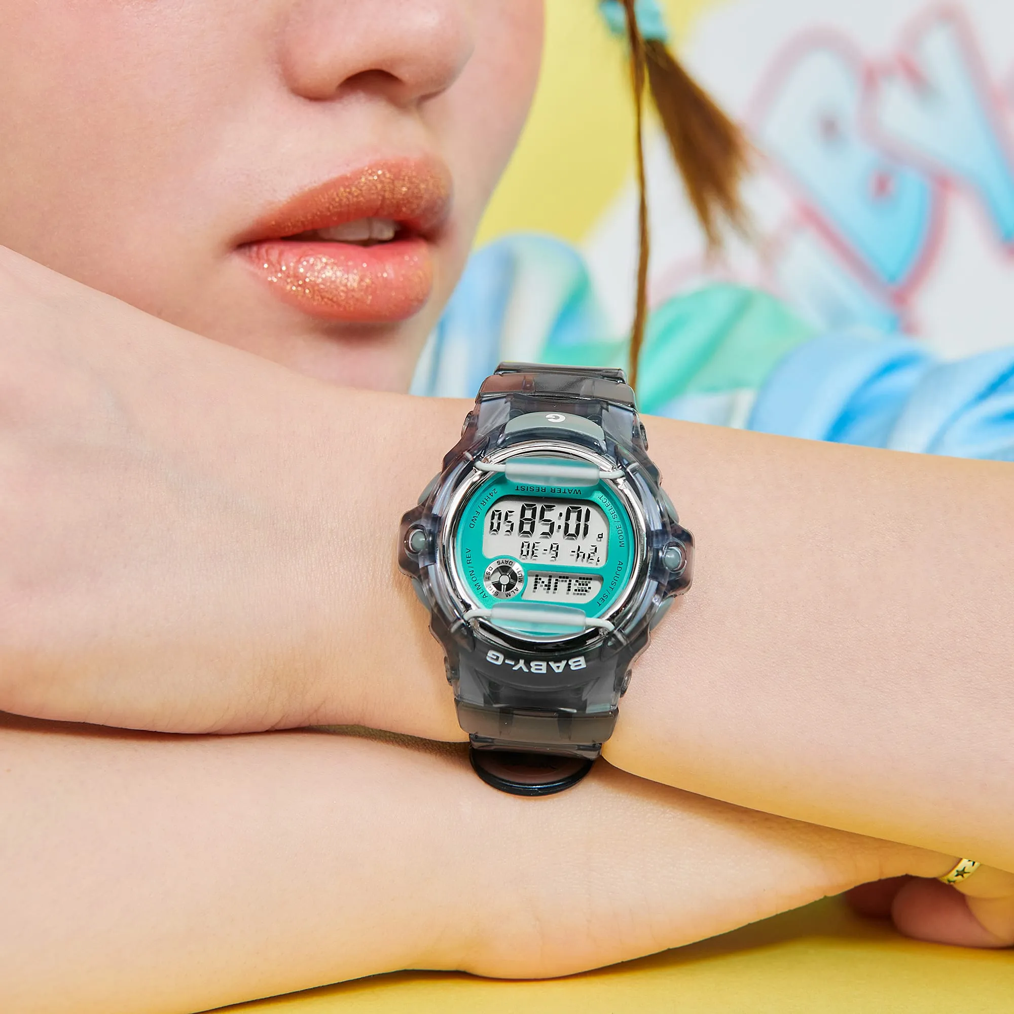 Baby-G Watch with Digital Display and 200M Water Resistance BG169U-8B