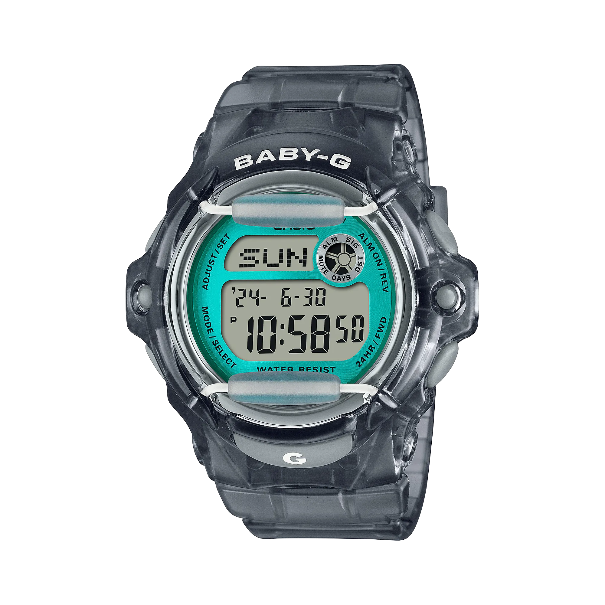 Baby-G Watch with Digital Display and 200M Water Resistance BG169U-8B
