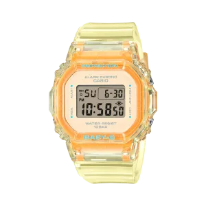 Baby-G Yellow Dial Transparent Resin Band Watch BGD565SJ-9D
