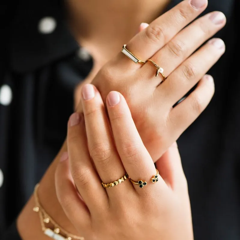 Bague CLUSE Idylle Gold Marble Bar CLJ41002
