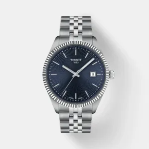 Ballade T-Classic Men Quartz Blue Dial Analog Stainless Steel Watch T1564101104100