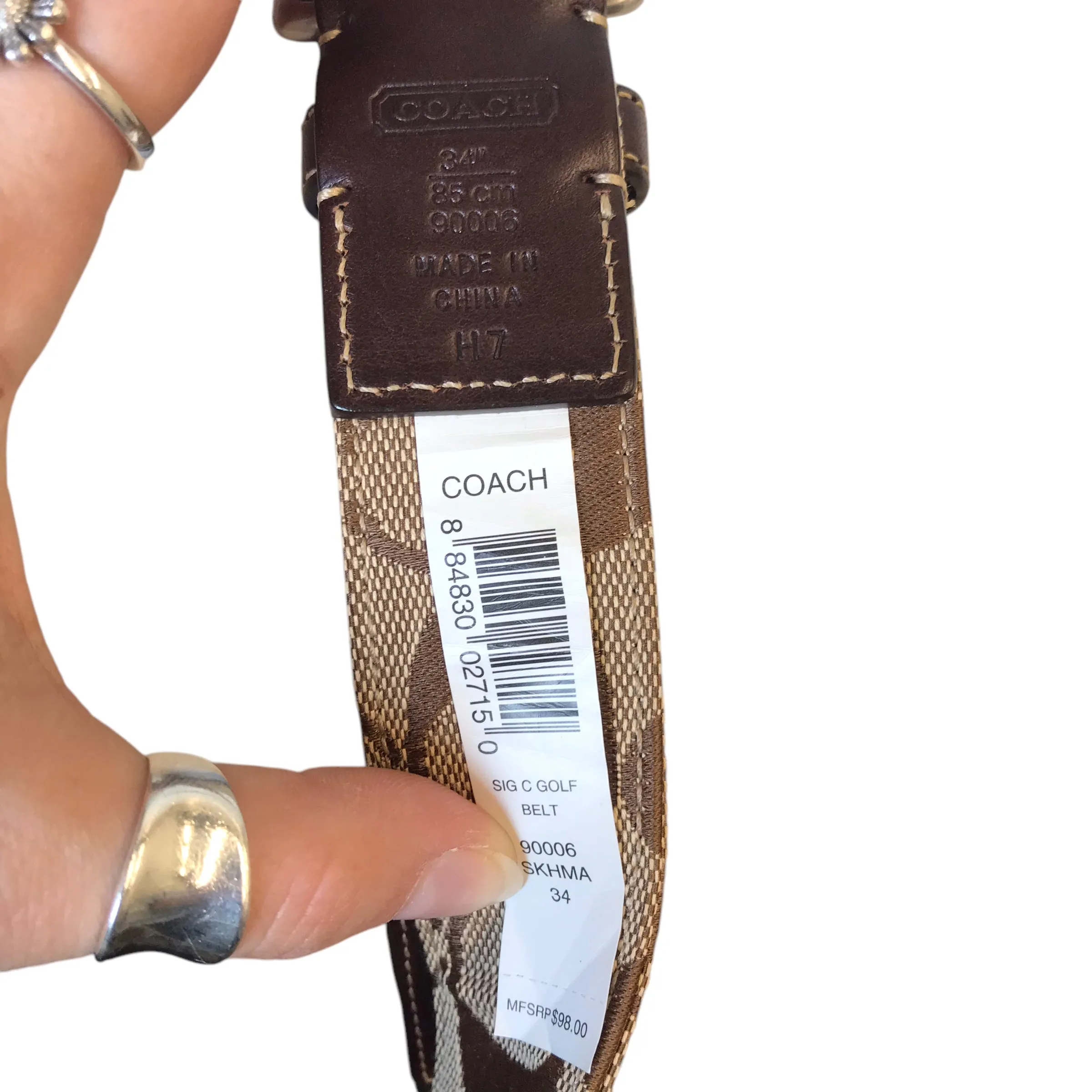 Belt Designer By Coach In Brown coach