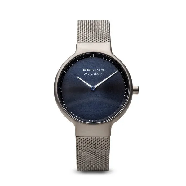 Bering - Max Ren Brushed Grey, Silver Mesh 31mm
