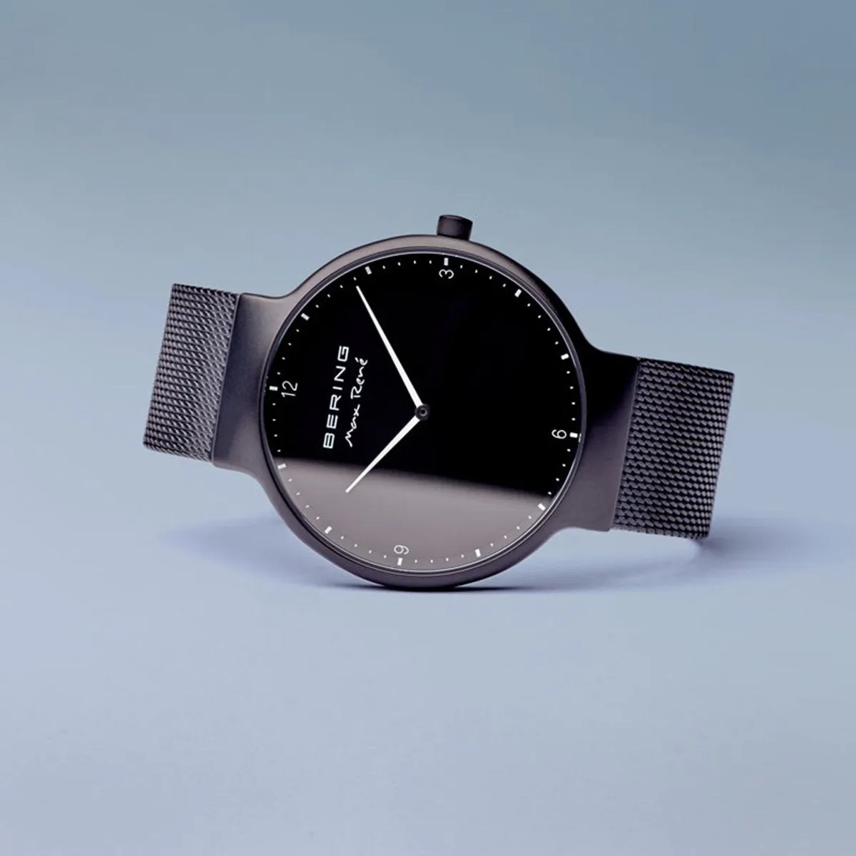 Bering Max Ren Matt Black Mesh Watch