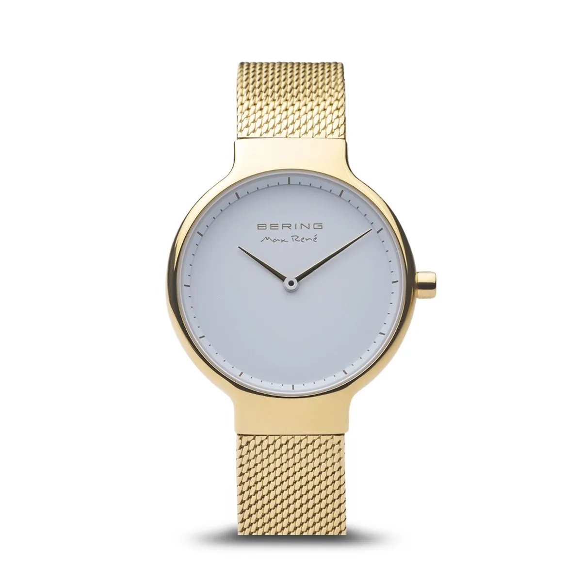 Bering Max Ren Polished Gold Mesh Watch