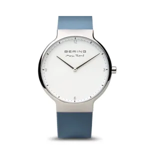 Bering - Max Ren Polished Silver Blue 40mm