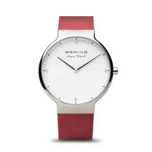 Bering - Max Ren Polished Silver Red 40mm