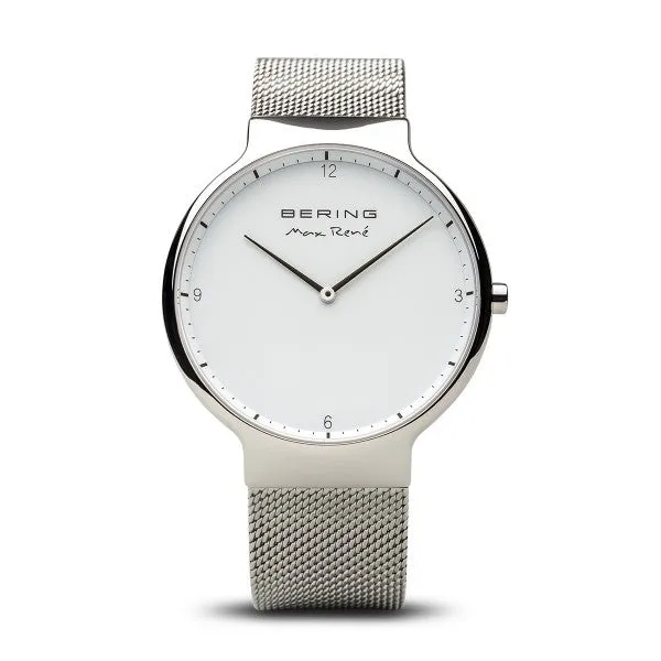 Bering - Max Ren Polished Silver Silver Mesh 40mm
