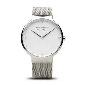 Bering - Max Ren Polished Silver Silver Mesh 40mm