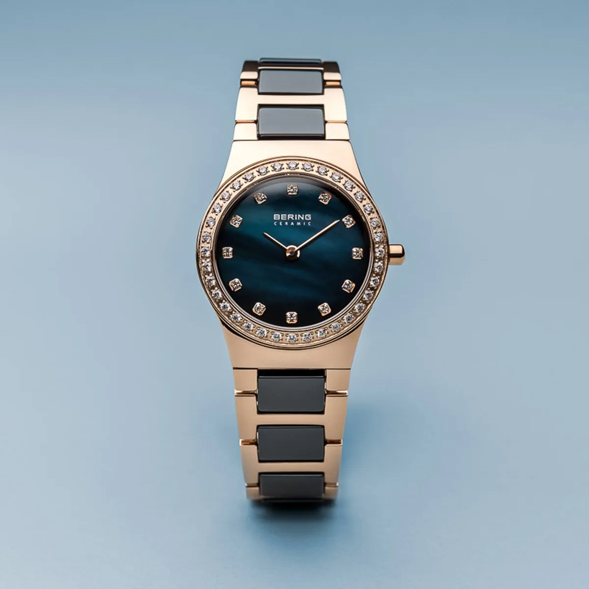 Bering Sale Polished Rose Gold Ceramic Watch