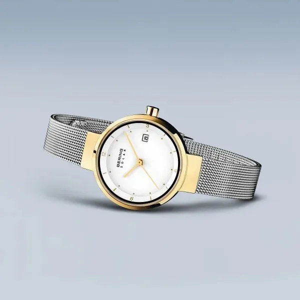 Bering - Solar Polished Gold Watch